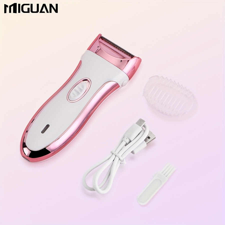 Image of Women's Electric Shaver, Stainless Steel Blade, Aluminum Foil Shaver, With Usb Charging, Used For Face, Armpit, Arm, Bikini Line, Leg And Whole Body Hair Removal