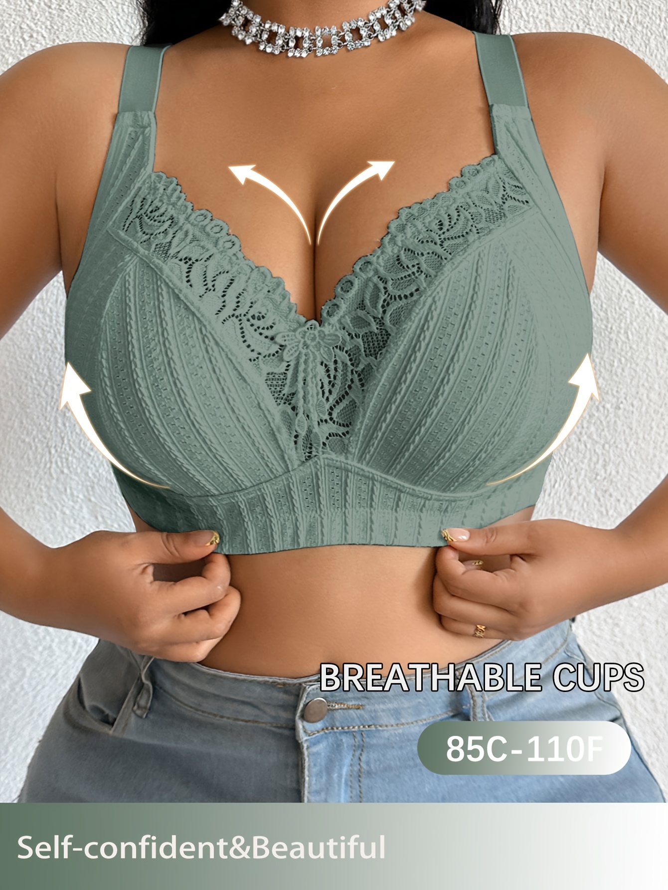 Sienna wireless floral lace bralette