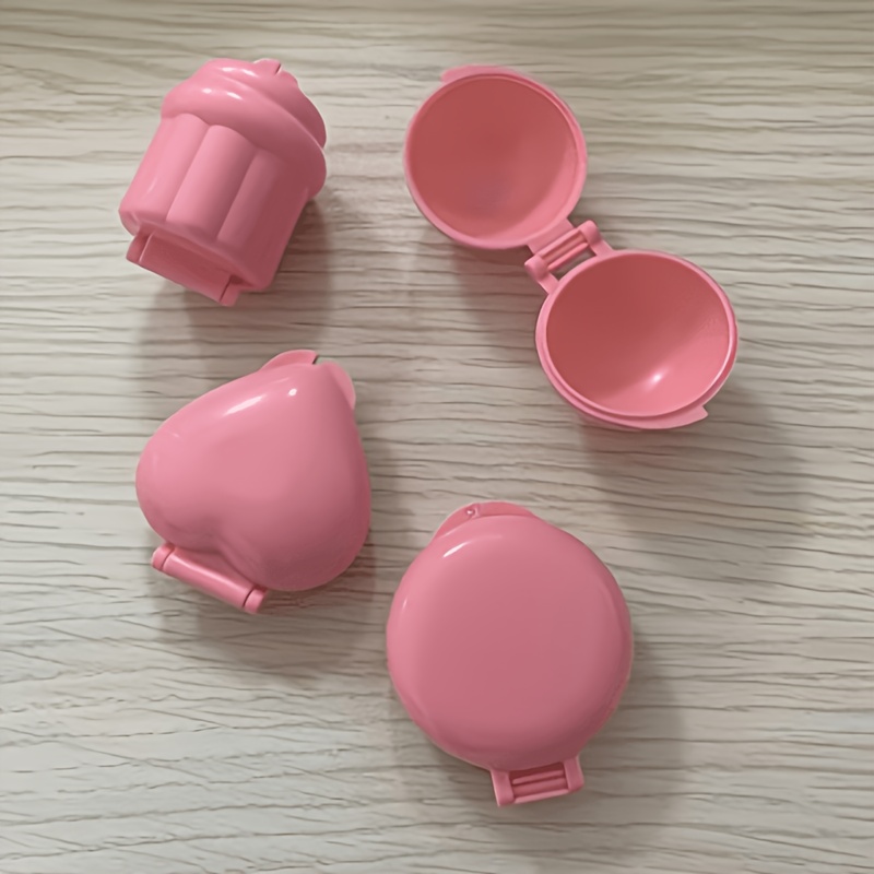 4-pack Cake Pop Mold Set | 3d Printed Sphere, Heart, And Round Cupcake Molds With Squeezer - Mini Cakes For Home Baking, Birthday, Wedding Desserts, Plastic Material