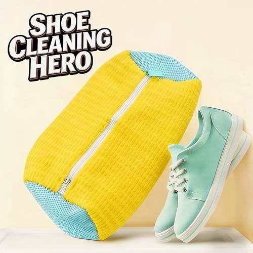 360 deep cleaning shoe wash with zipper closure and soft protective lining durable thick chenille lining ideal for sports tennis and casual shoes perfect gift for christmas and halloween