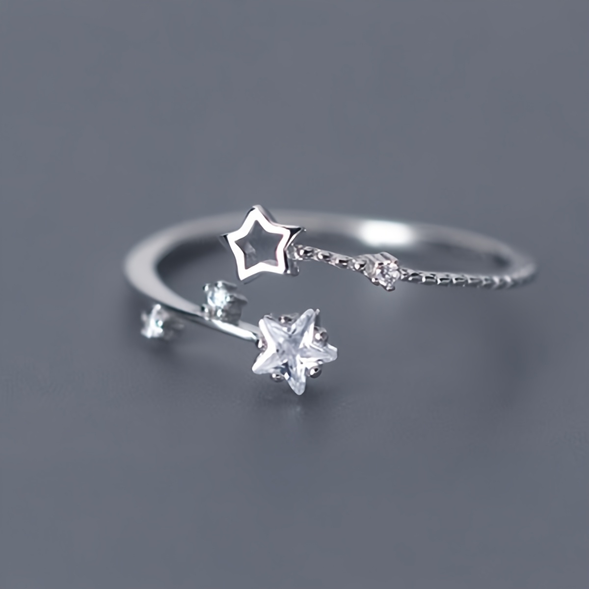 Image of 1pc 925 Sterling With Synthetic Zirconia Decoration For Daily Dressing Jewelry Accessories (0.87g), Best For Christmas