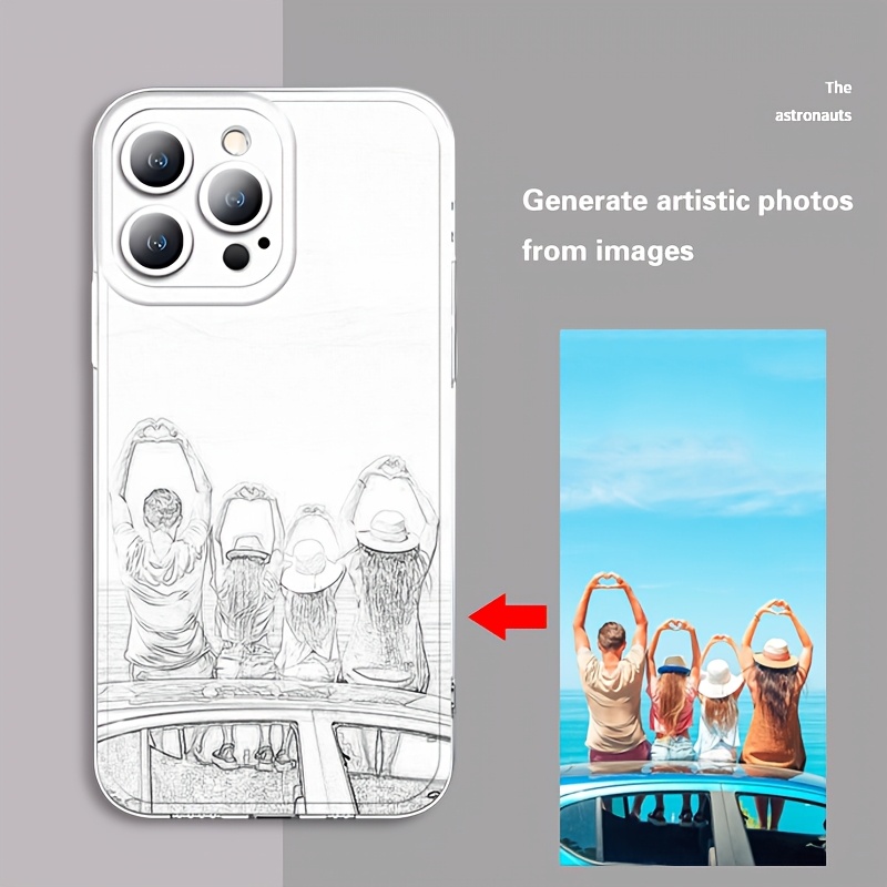TEMU Phone Case - Diy Custom For Iphone 17 16 15 14 13 12 Pro High- Private Picture Custom Phone -click Generation Artistic Photo Personalized Custom