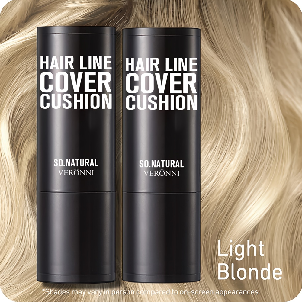 Image of 2pcs Temporary Hairline Powder Stick, Waterproof Hairline Filling Powder, Hair Shadow Powder, Hair Shading Sponge Pen For Thinning Hair