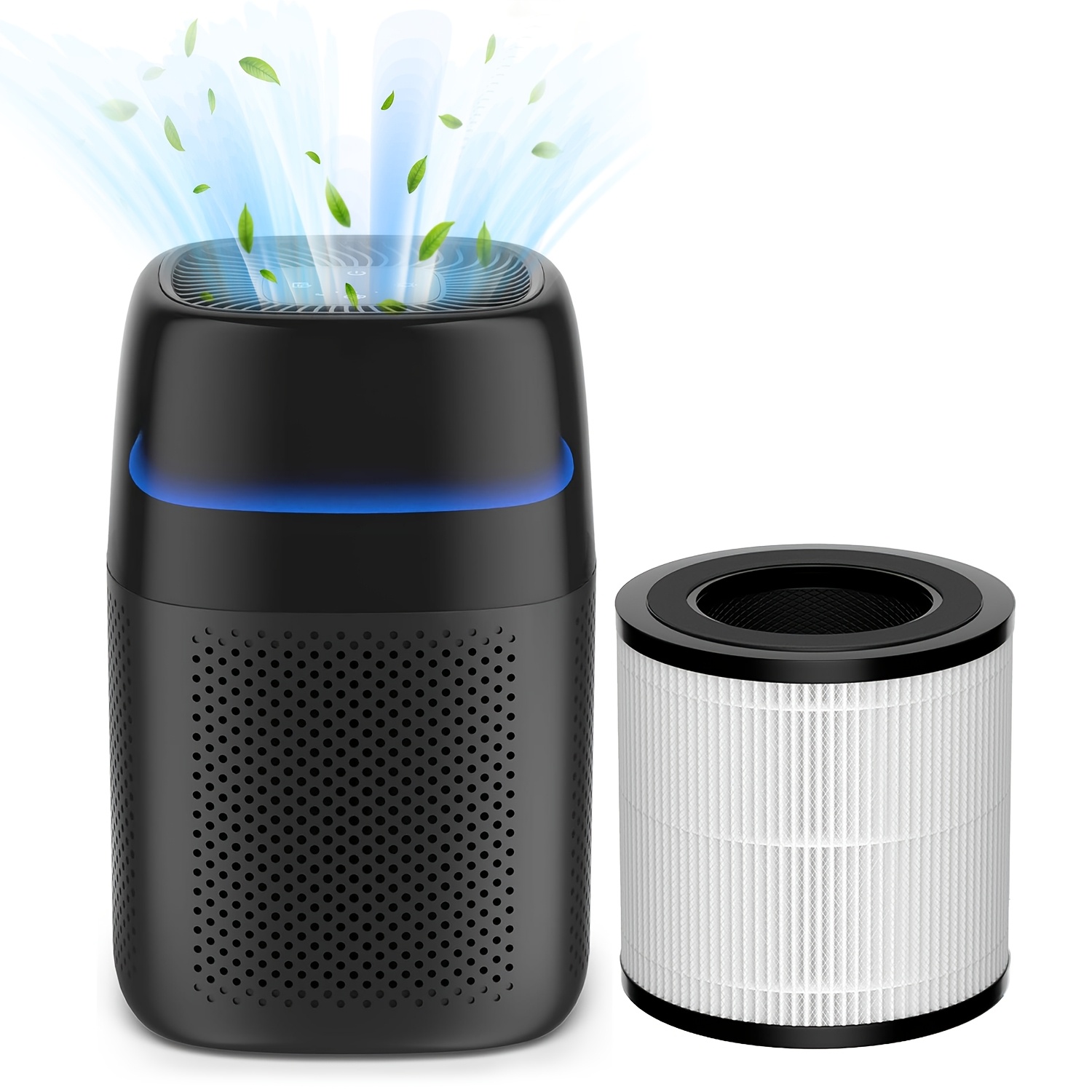 True Hepa Air Purifiers For Home Bedroom H14 True Hepa Room Air Purifiers For Bedroom Features Light Mode & Function Air Cleaner Effectively Removes Dust Pollen Pet Dander Up To 1250 Ft&sup2;