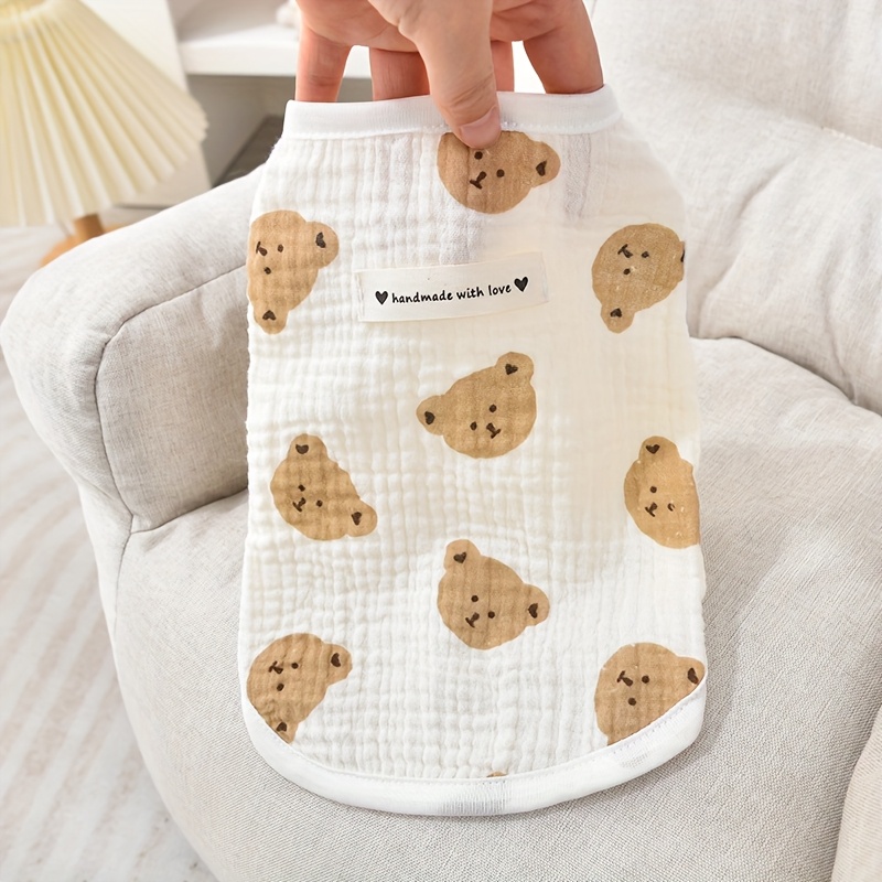 E-shop Sommer-Katzenkleidung, reine -Weste gegen Haaren für Kätzchen, Welpen, Teddy- Bichon-Hunde sowie kleine Hunde Katzen. Leichter Stoff, bitte