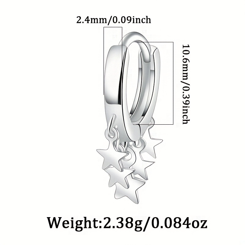 Women's Celestial Symbol Tassel Earrings, Lightweight