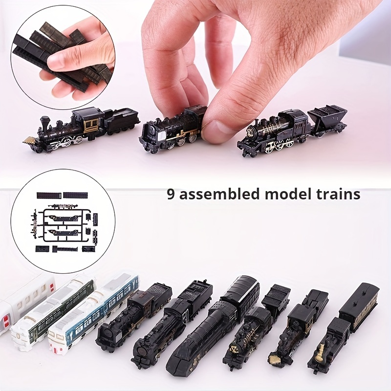 

9 Models Rail Collection Decoration, Customizable |vintage Train Replicas|plastic Construction