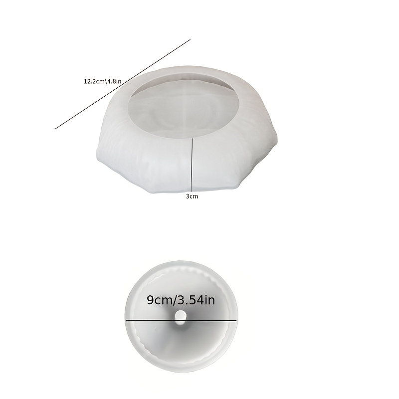 TEMU 2pcs/1pc Base Mold Sold Separately, Resin Silicone Mold, Garden Lawn Flag Bowl Casting Silicone Mold Base Mold For Individual, Home And Garden