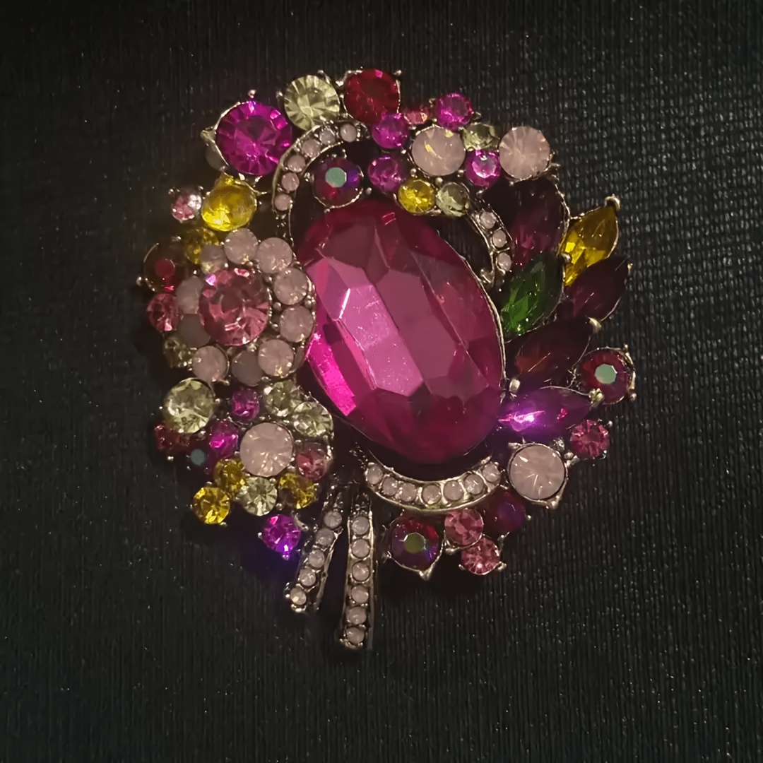 TEMU Men's And Women's Brooch Pins Featuring A Luxurious Baroque