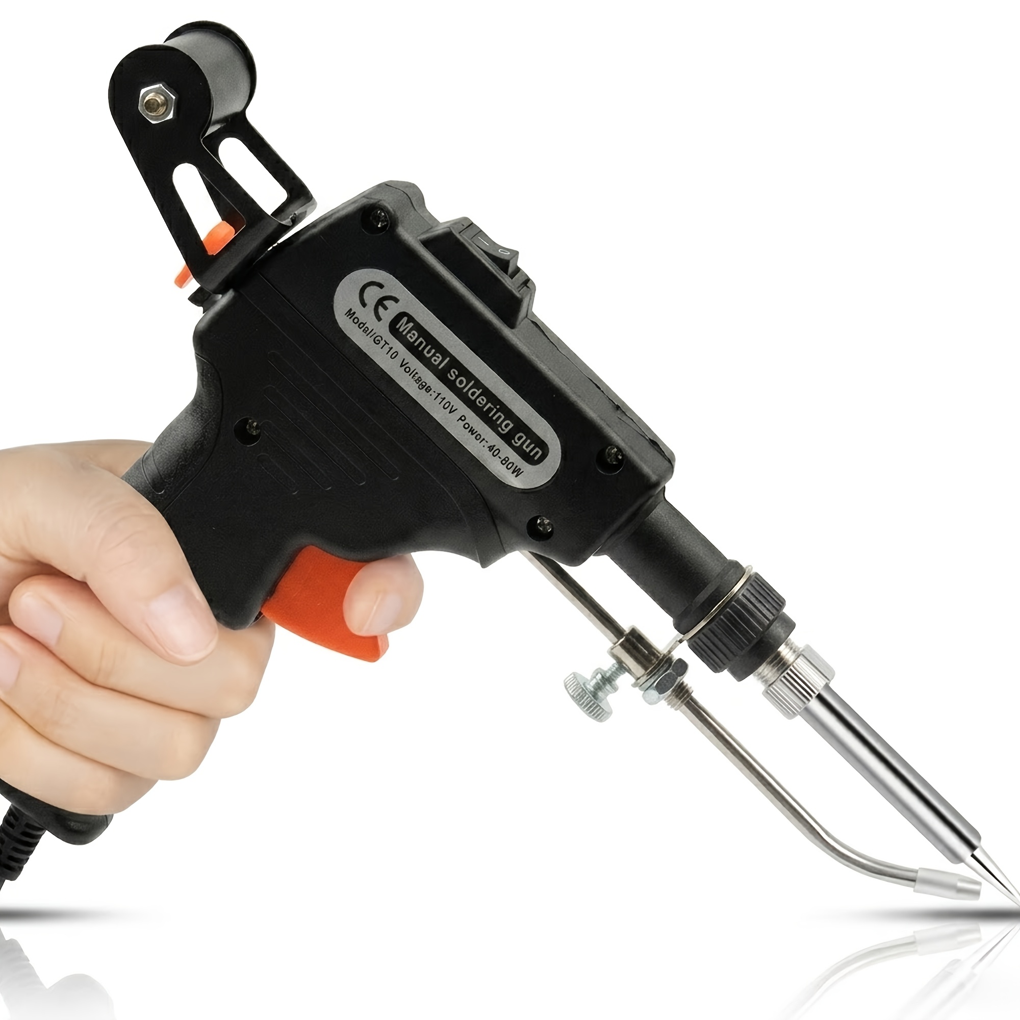TEMU Automatic Soldering Gun With Stand - Electronics Repair, Circuit Board Welding, Projects | Fast Heating, Home And Professional Use