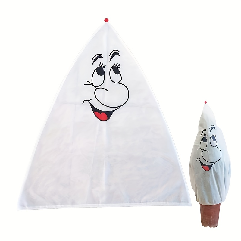 E-shop Funktionaler Schutz für Pflanzen im aus Vliesstoff, Frostschutz mit dekorativen Augen und Nase, einfach zu überziehen und wiederverwendbar,