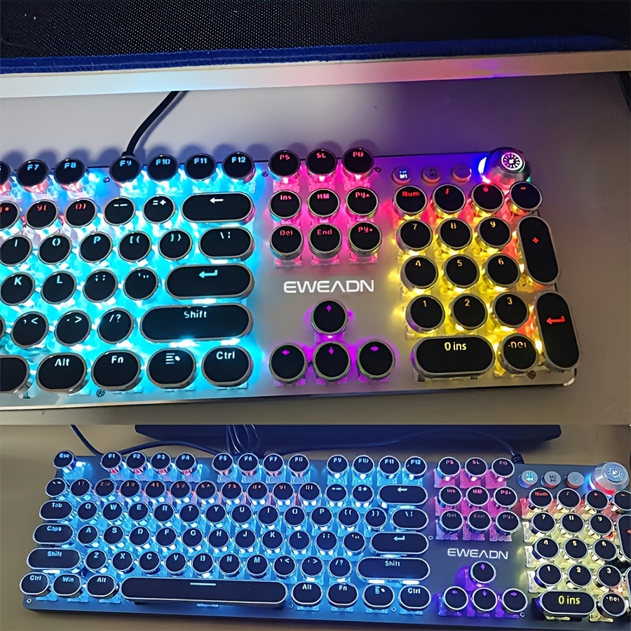 Clavier gaming mécanique eweadn style machine à écrire rétro_voghion.com