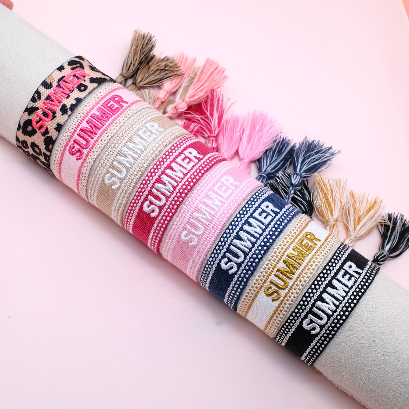 TEMU Ensemble de 8 bracelets bohèmes SUMMER Vintage Décontracté Style Ethnique Bohème Vacances Voyage Fête à Bracelets Créatifs Tendance