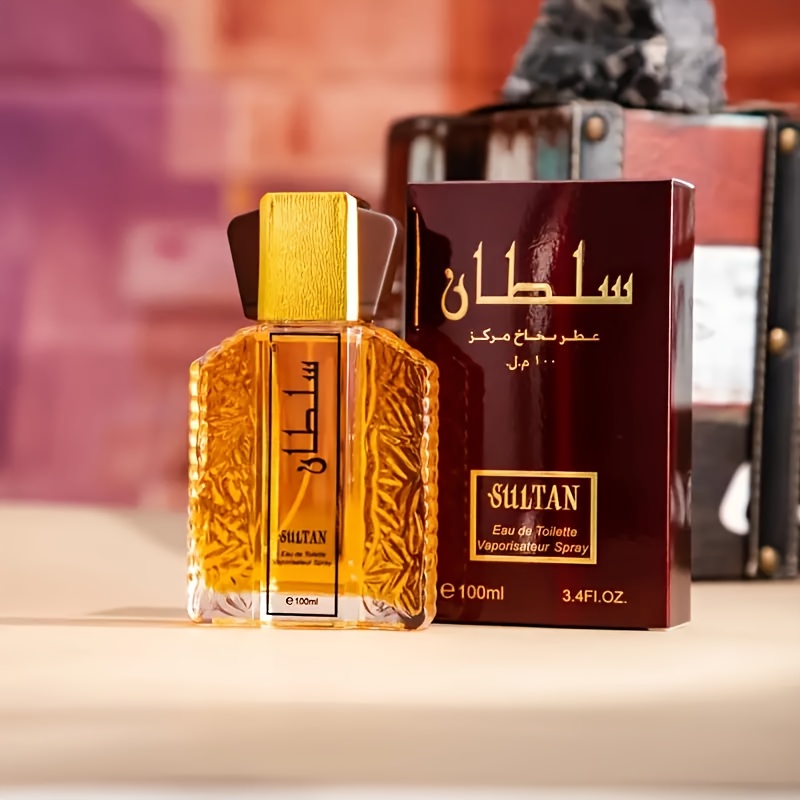 Dubai *'s Perfume Elegant Long Lasting Scent, 100ml Arabian Cologne for  Eau de Vapurisateur Spray Golden Perfume Oil, Arabic Perfume for - Main Image
