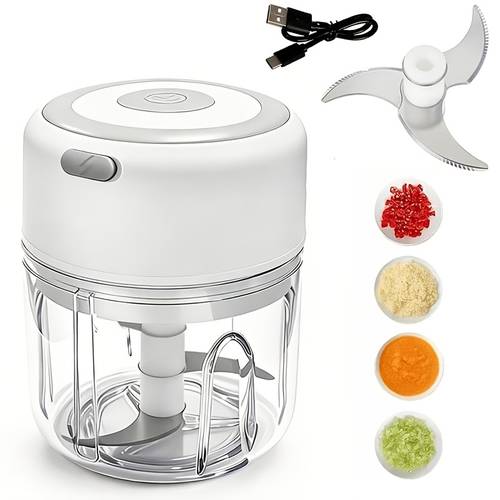 mini food processor with meat grinder blade meat grinder electric food chopper rechargeable portable cordless mini food chopper vegetable cutter garlic crusher garlic masher creative fruit crusher for chopping grinding mincing