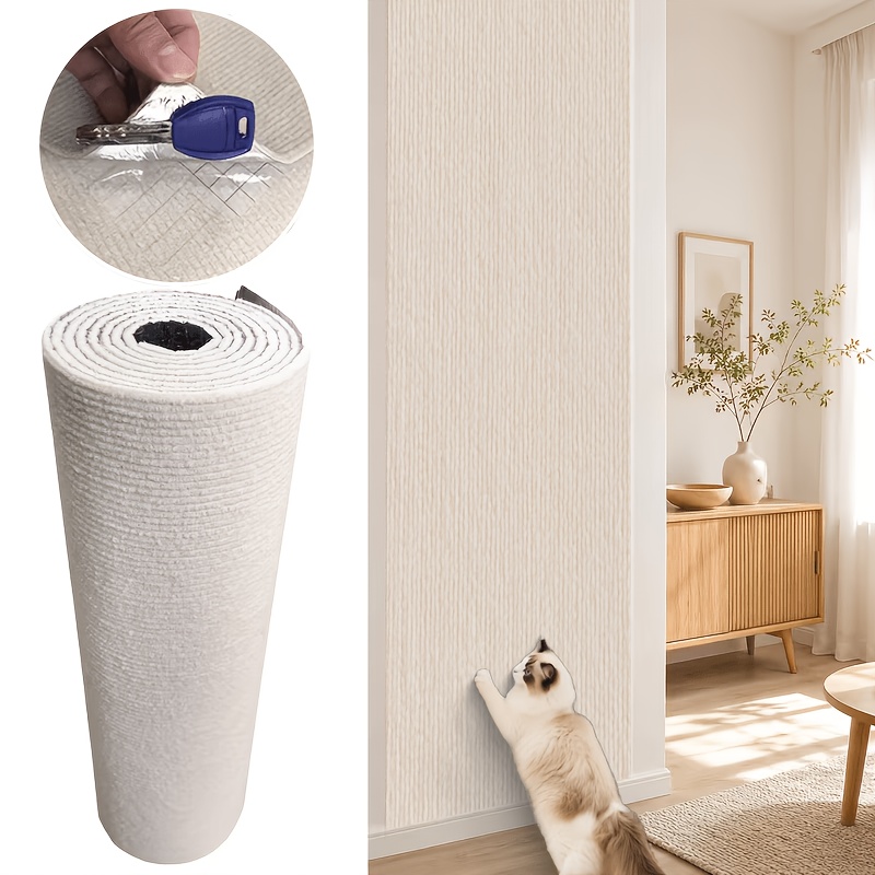 TEMU Tapis à gratter auto-adhésifs pour chats, tapis d'escalade durables pour chats d'intérieur. Protègent et , cadeau idéal pour animaux de