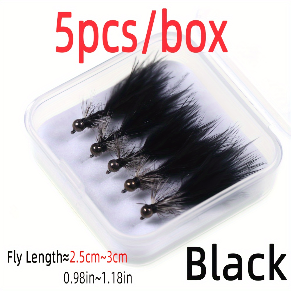 8 #10 #12 Tungsten Bead Head Nymph Fly Barbless Fast Sinking