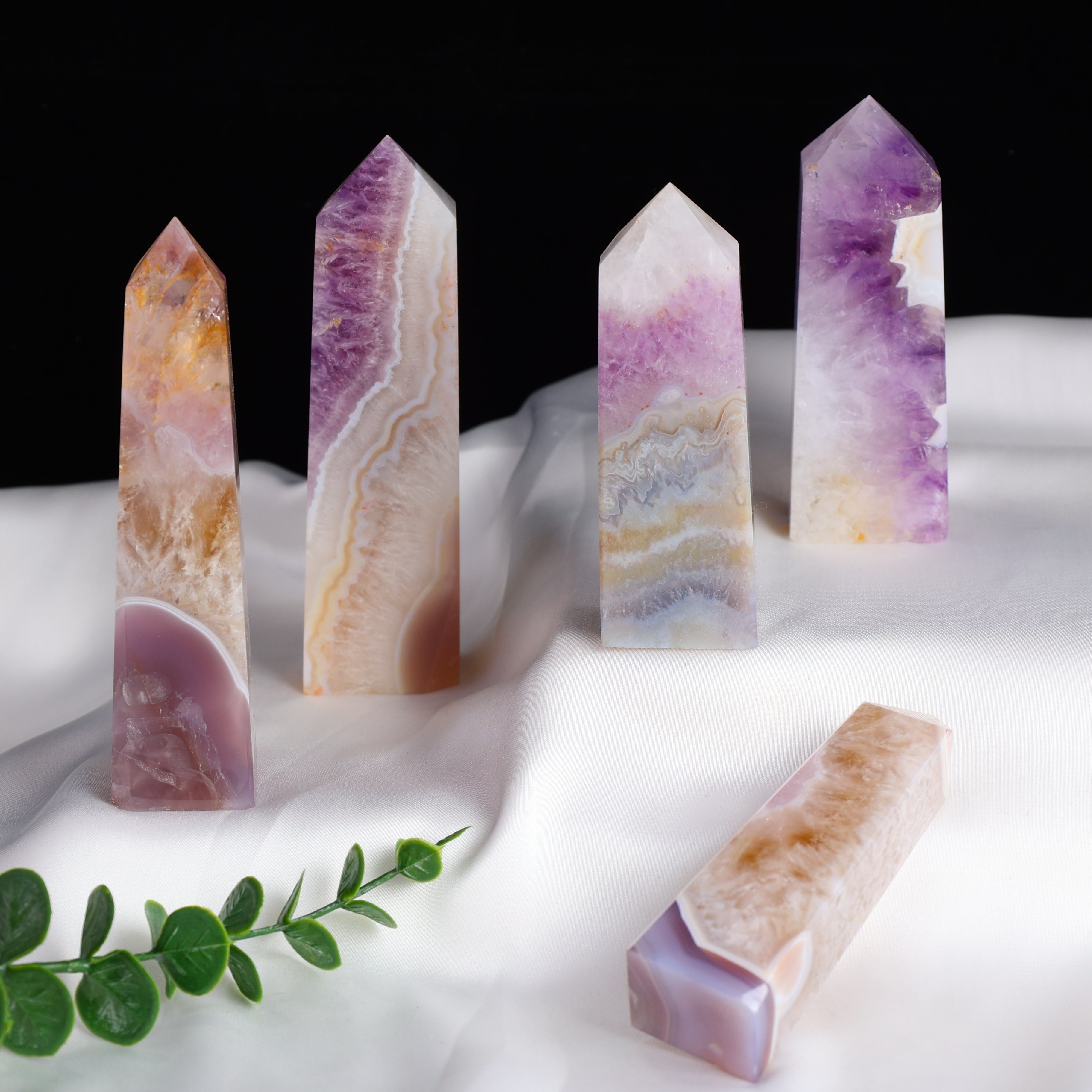 Natural Crystal Towers Square Pillar