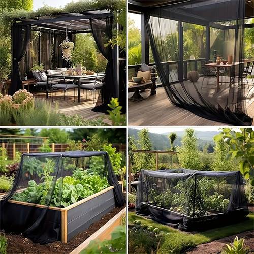 garden plant cover mosquito net terrace mesh durable breathable halloween decorations 2 05m x 6m