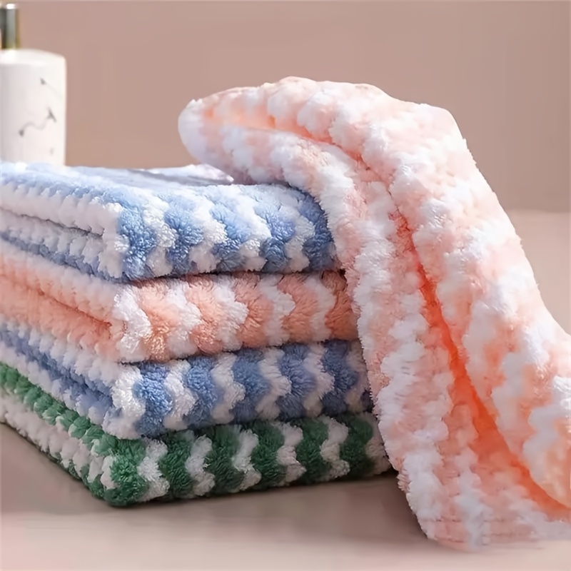 

Super Soft Microfiber Dish Cloth - Absorbent And Machine Washable Towels - Kitchen, Bathroom, Car And Window Cleaning Kitchen Items