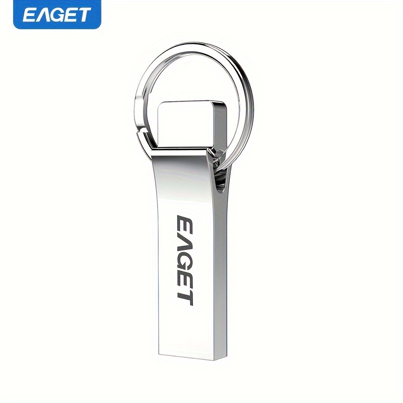 

Eaget Usb Flash Drive Metal Pendrive With Keychain Design - U Disk For Data Storage And Backup - No Battery Required - Multiple (8gb/16gb/32gb/64gb/128gb)