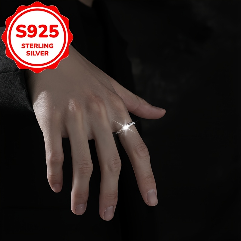 Women's S925 Silver Individual Adjustable Band Ring