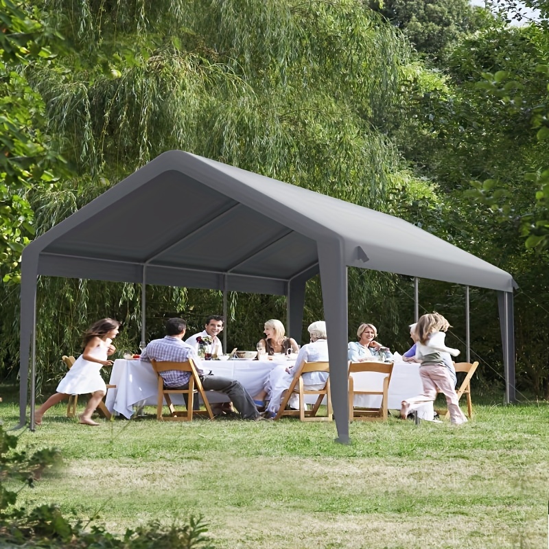 carport 13x25 heavy duty steel canopy height adjustable Temu