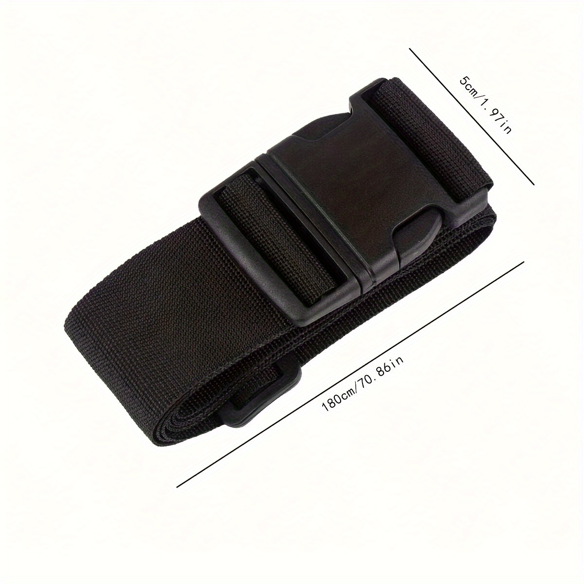 1pc Rainbow Adjustable Luggage Strap Packing Strap Travel Buckle Packing Strap