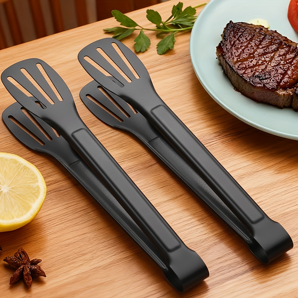 Juego de utensilios de cocina multifuncional para exteriores de acero inoxidable, pinzas multifuncionales para aperitivos, pinzas para barbacoa, pinzas para pan, pinzas para cubitos de hielo, opción ideal para hornear y acampar