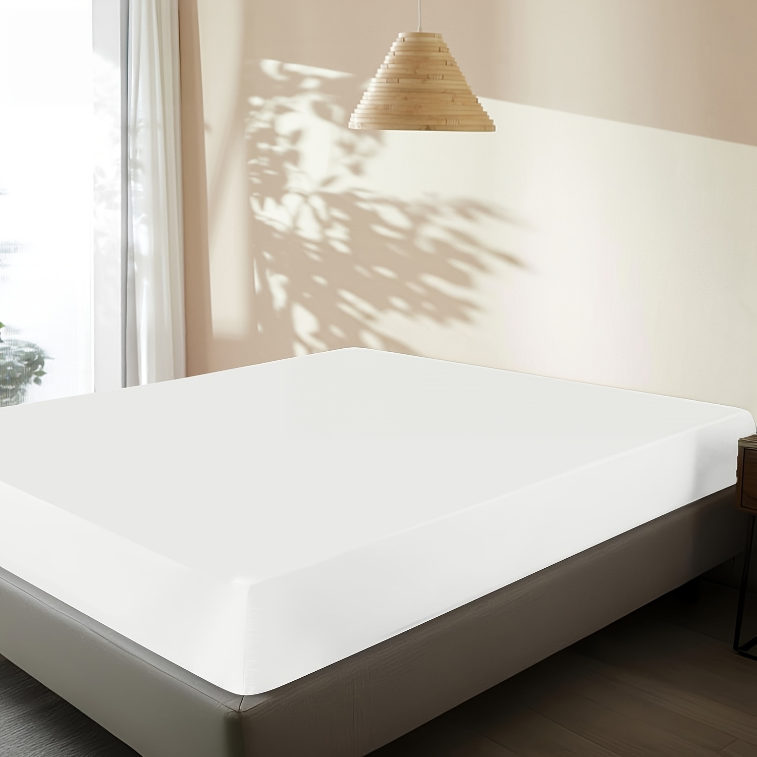 Premium Summer Fitted Sheet (pillowcase Not Included) - Skin-friendly Breathable Sleep, 360° Elastic Mattress Protector, Wrinkle/fade/shrink Resistant, Machine Washable