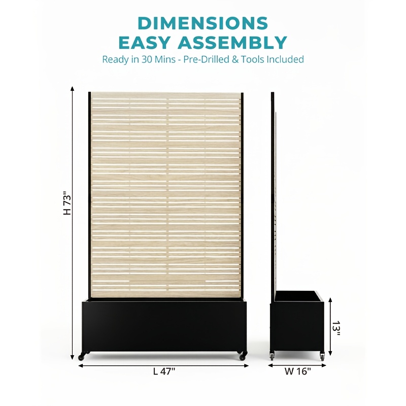 Privacy Fence with Planting Boxes Encrypted Metal Mesh Privacy Screen Black/Wood Grain Weather-Resistant Outdoor Fence Panels Ideal for Backyard Patios, Gardens, And Balconies Safety Barrier Protective Cover Create Outdoor Living Spaces And Decor