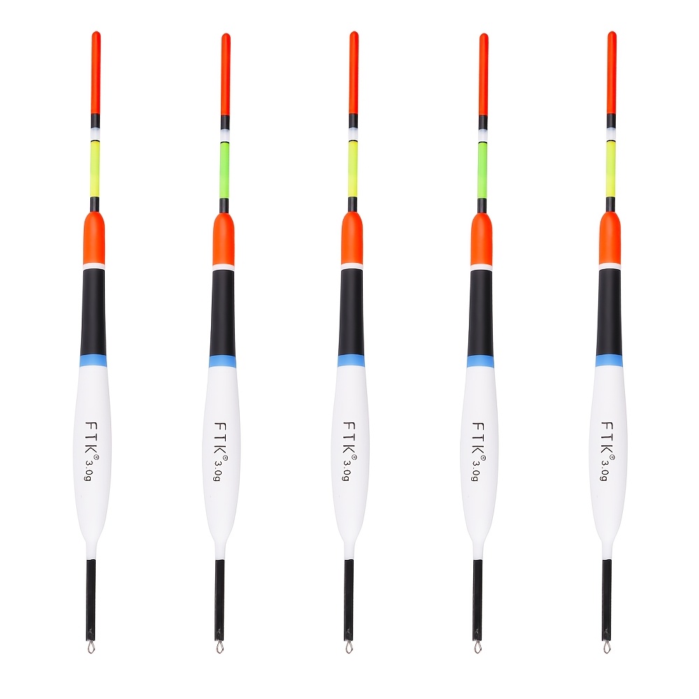 E-shop FTK 5-teiliges Set: 0,035oz, 0,070oz, 0,106oz Angelposen-Set in gemischten Größen, Karpfenposen mit spezifischer Farbgebung