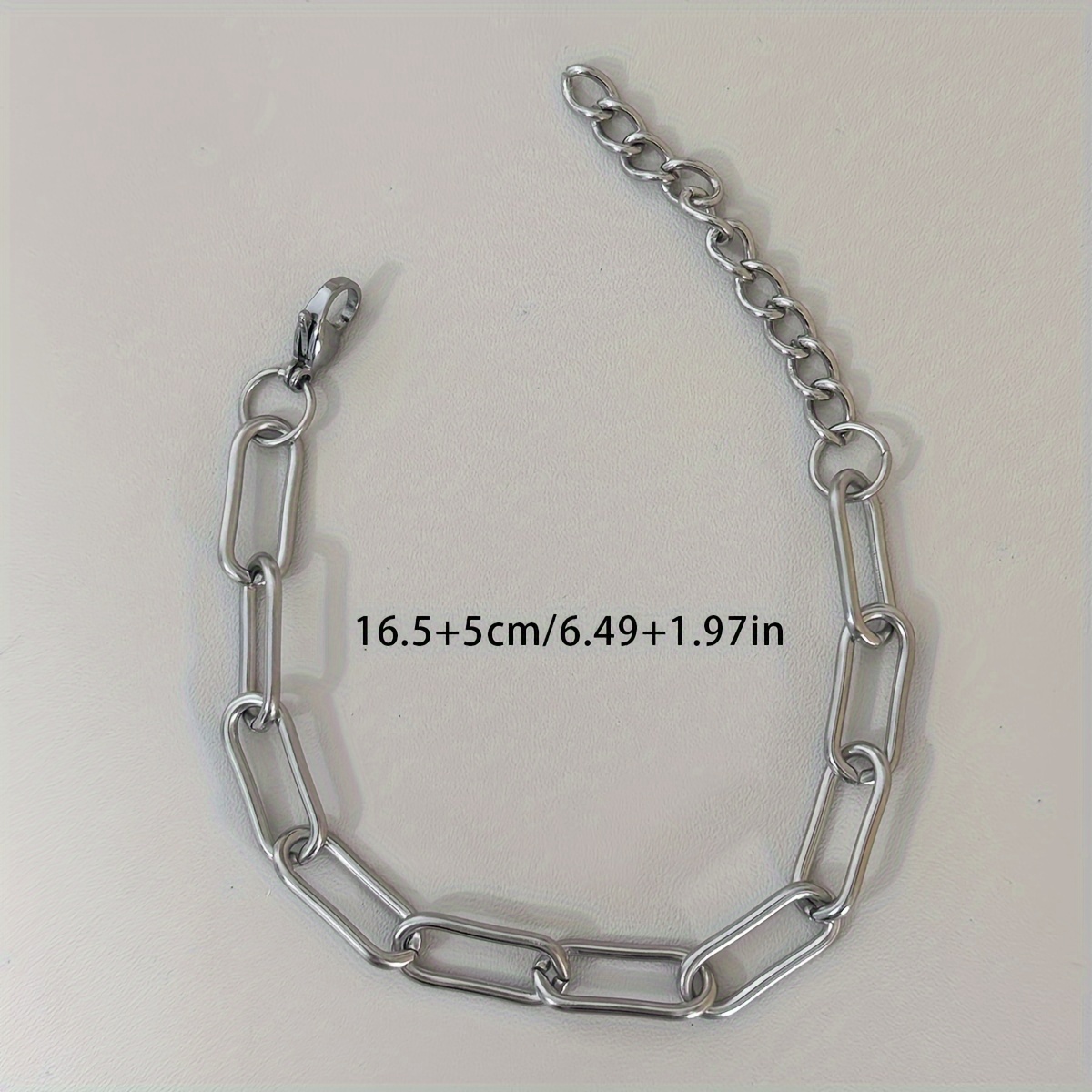 Elegant Stainless Steel Link Chain Bracelet For Women - Adjustable, Fade-resistant, & Party Wear, Cute Bracelets
