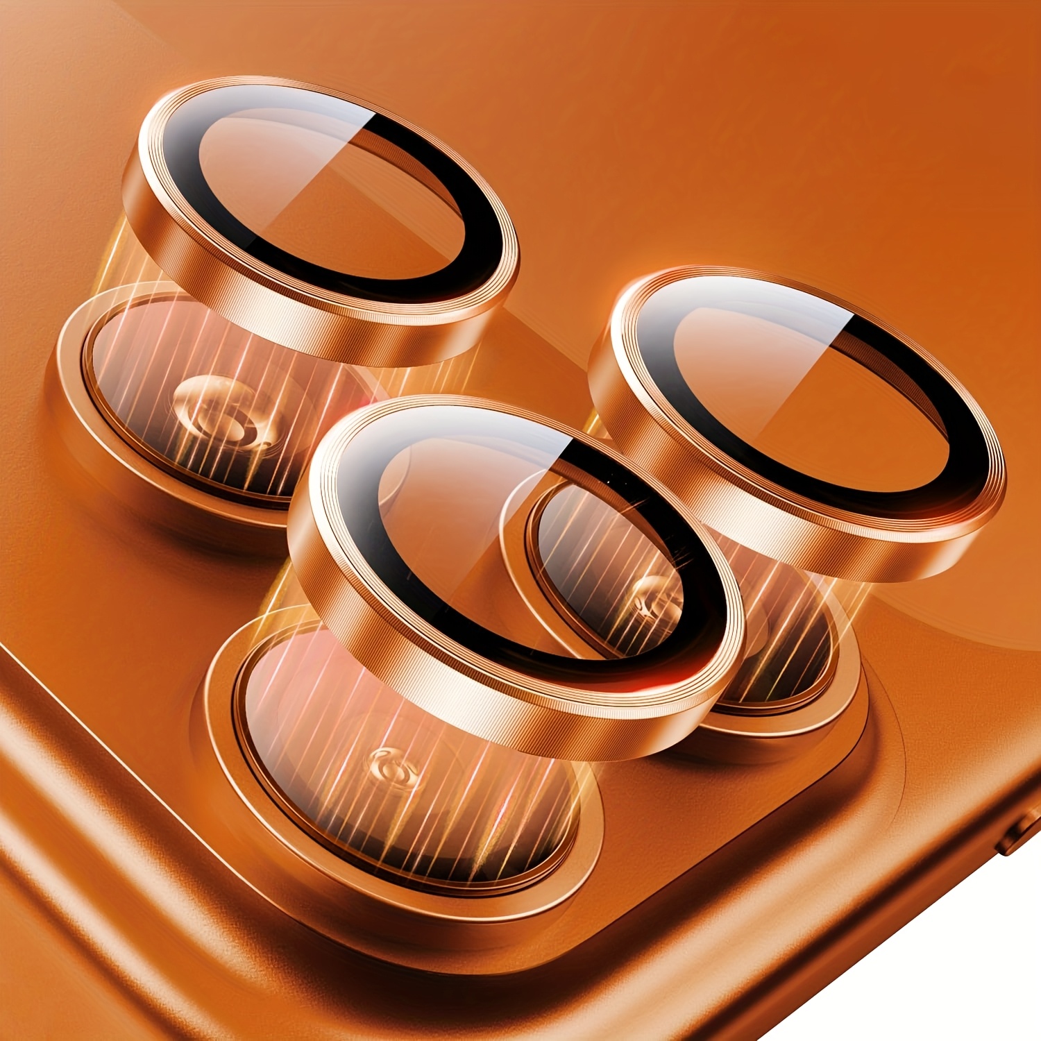 1 Set Metal Camera Lens Protector For Iphone 17 Pro Max/17 Pro, Top 9h+ Tempered Glass Camera Screen Protector Individual Cover, Case Friendly, Anti-scratch, Ultra Hd