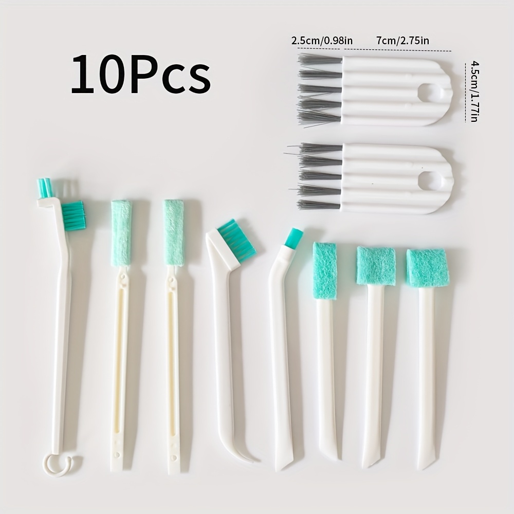 TEMU 8/10/18/28pcs Set di Spazzole per Pulizia Fessure Domestiche, Spazzola Dettagliata per Piccoli Angoli e Spazi , Strumento per Pulire Finestre,