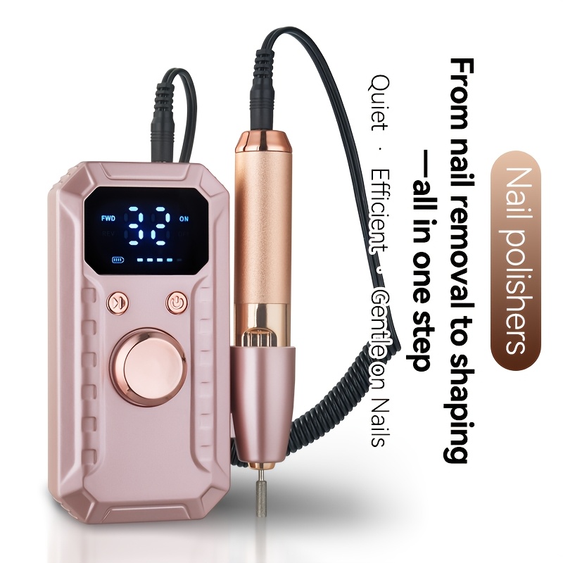 Electric Nail Art Drill with LCD Screen & 32-Level Speed Control