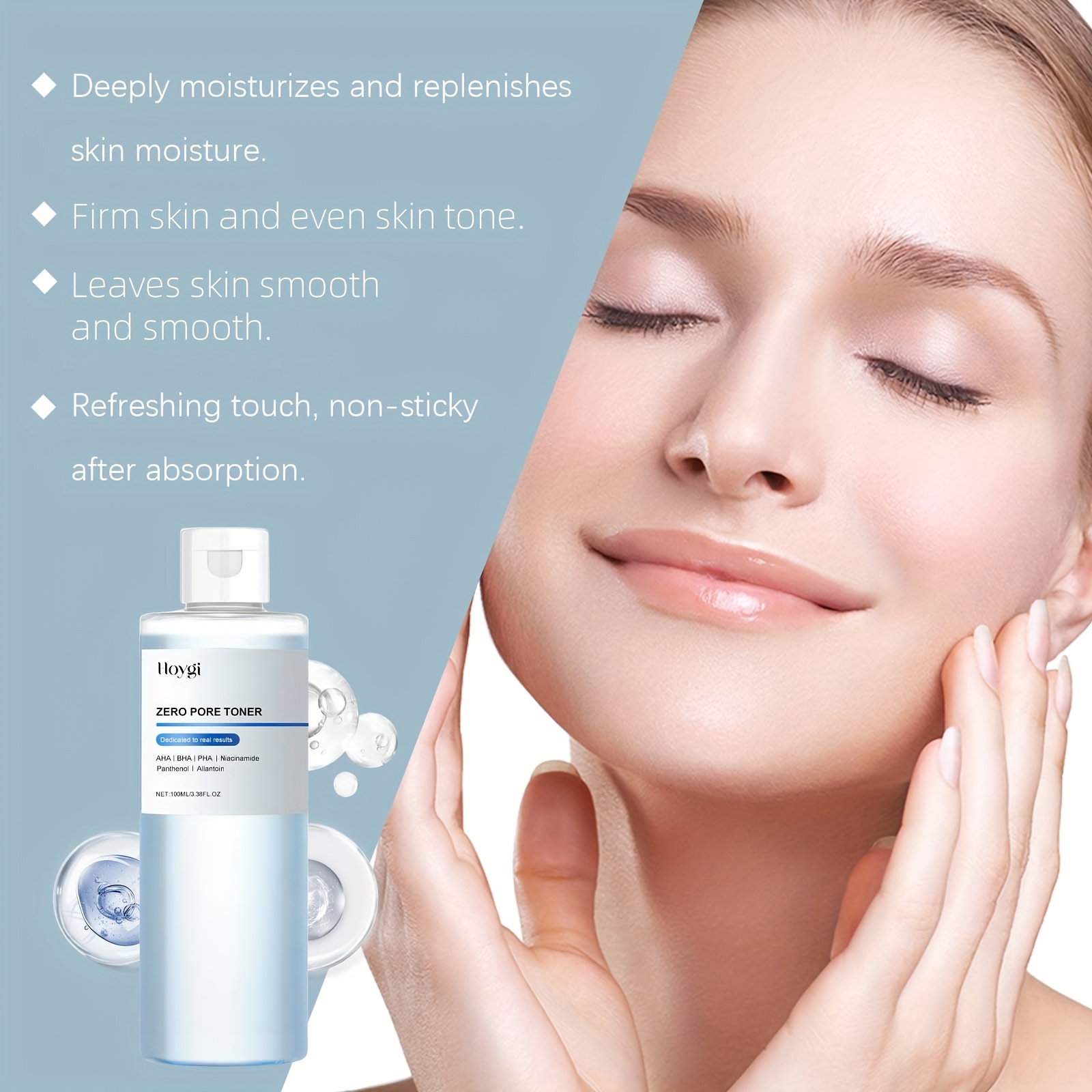 moisturizing toner contains niacinamide   and other ingredients hydrating and moisturizing   skin tone delicate and tender skin daily   care toner Product details 5