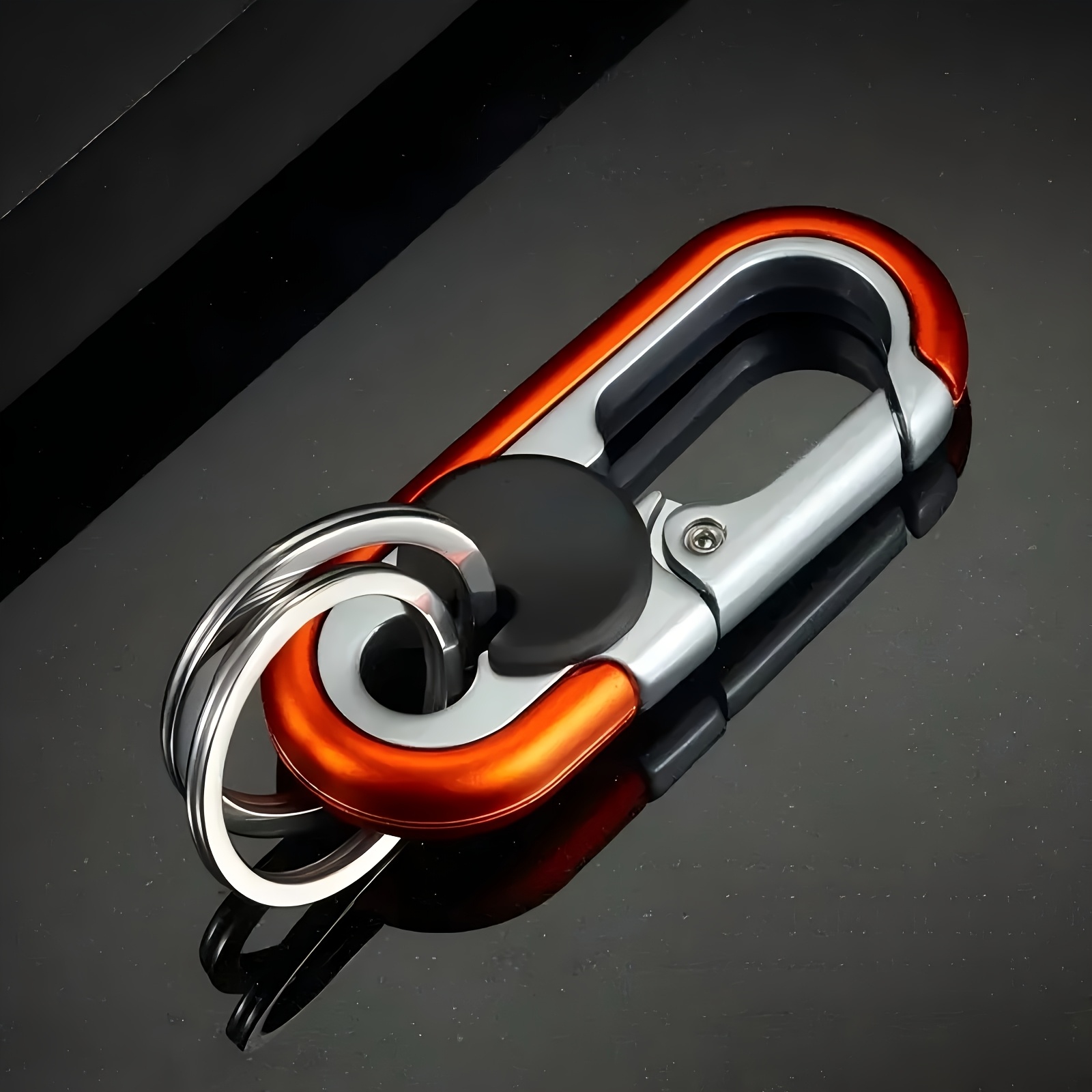 mens business alloy car keychain black blue orange red burgundy color options fashionable creative gift for boyfriend or father