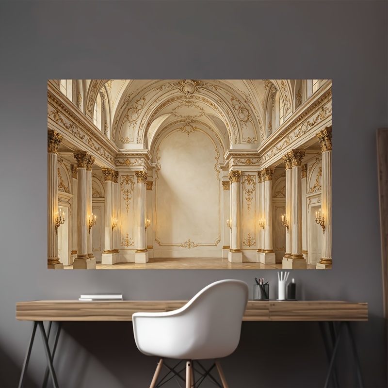 Luxury Arched Hall Vintage Wall Panel Backdrop