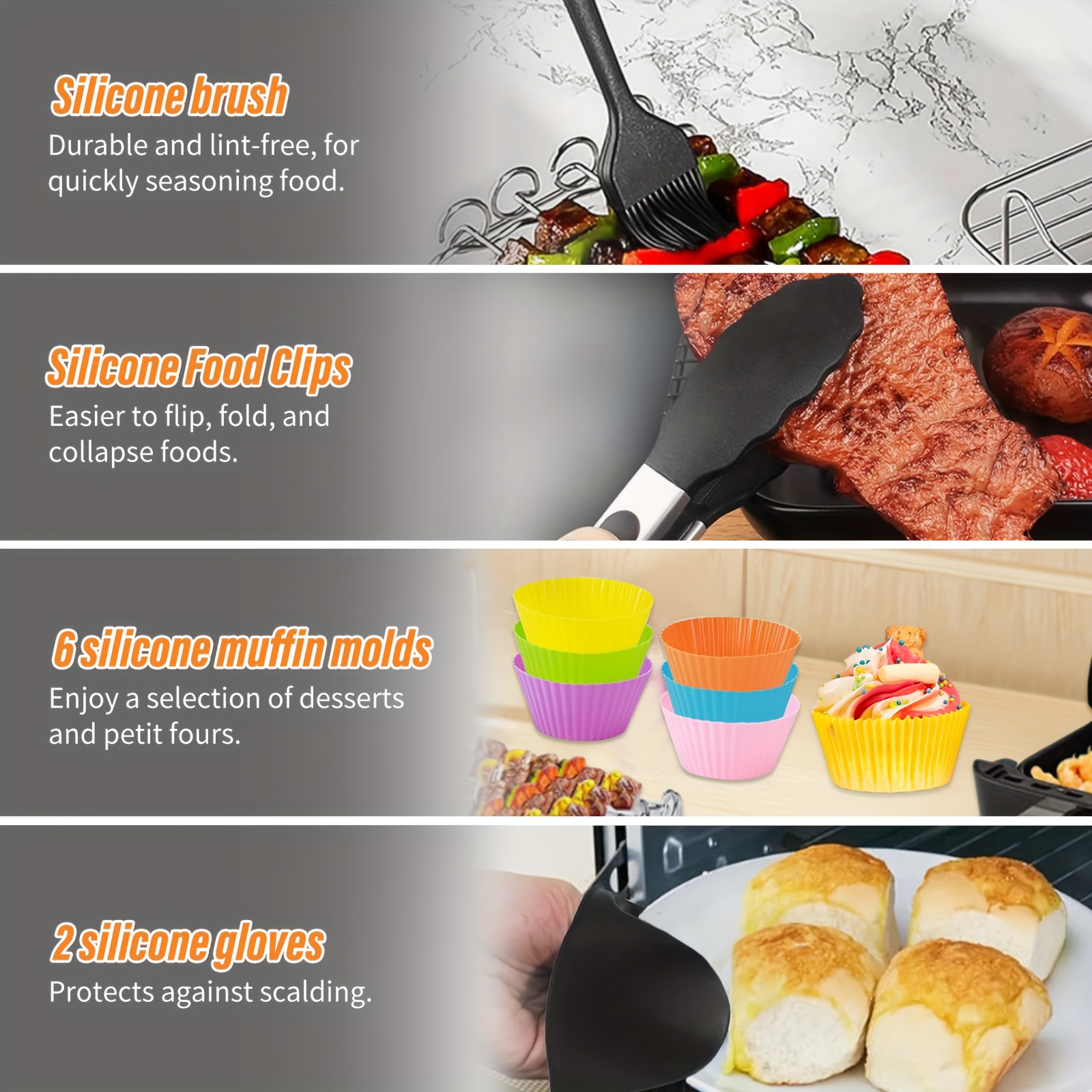 set of additions specifically for air fryers it   a baking basket pizza pan and stainless steel multi layer rack providing   to   expand your cooking space and unlock a   of   Product details 10