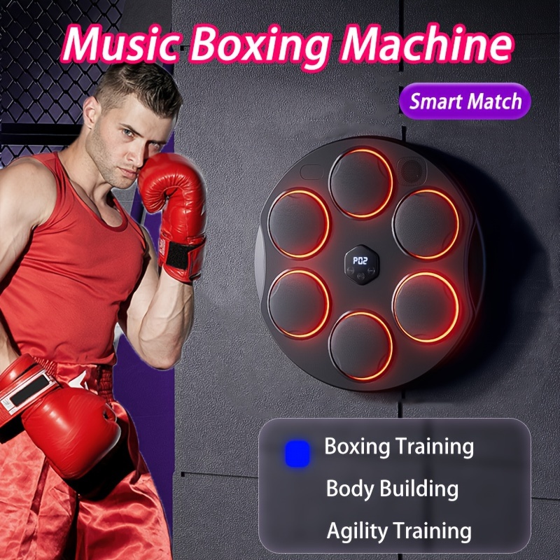 Máquina De Boxeo Musical, Tapete Electrónico Para Practicar Boxeo, Objetivo  De Boxeo Montado En La Pared, Entrenamiento De Relajación, Entretenimiento