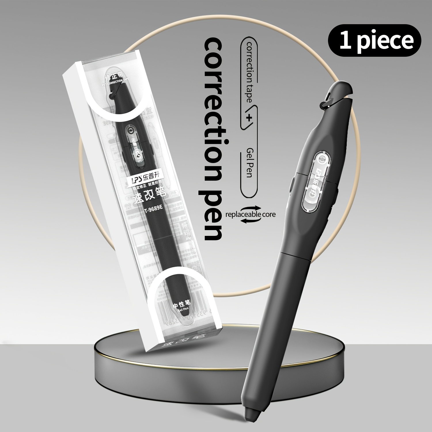 TEMU Lps Quick Change Pen Returns To Style Correction Quick Dry Neutral Pen Can Replace Core Brushing Test Pen Can Carry Office Supplies Dual Use