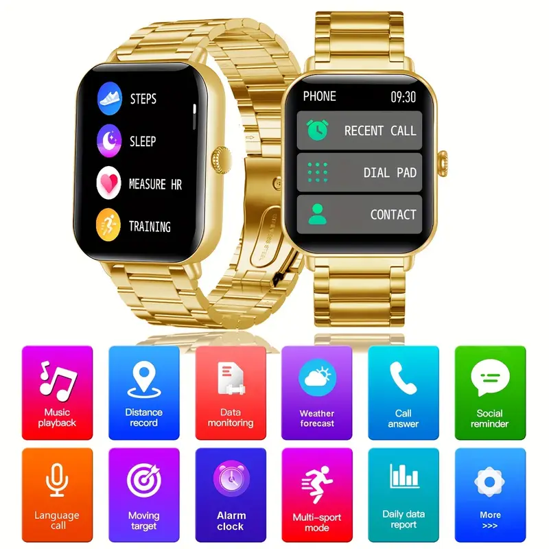 smart watch can make and answer calls 1 83 inch full touch screen wireless call sport watch compatible with android and iphone phones 100 sport modes sport fitness smart watch details 1