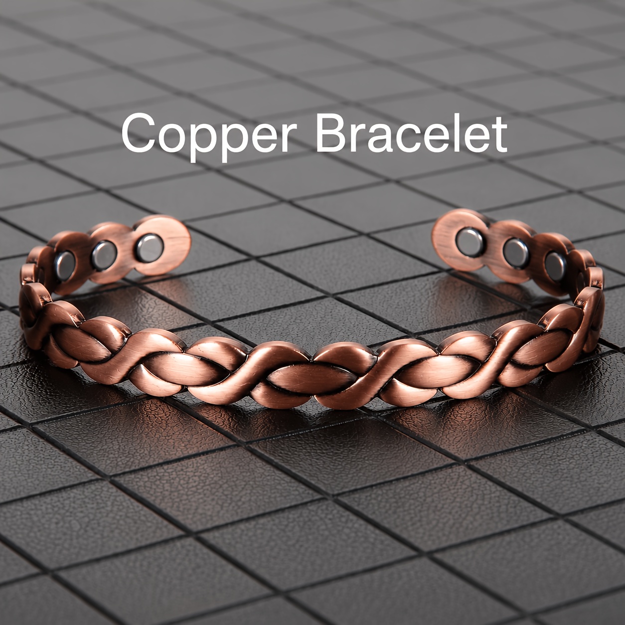 Image of Copper Magnetic Bracelet Or Ring For Men Women, Adjustable Copper Jewelry, Magnetic Jewelry Gift For