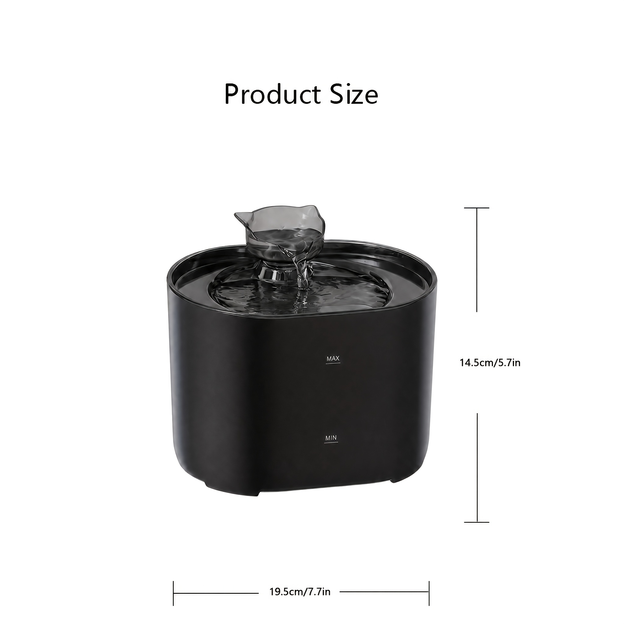 Indoor Automatic Cat Water Fountain, 74.39oz Capacity