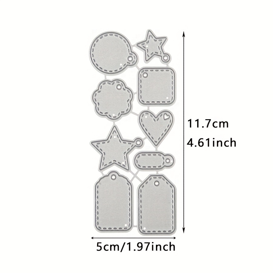 1pc Metal Cutting Dies Mini Tag Dies For Paper Card Greeting Card Making Card Album Craft Decorations Metal Die Cuts