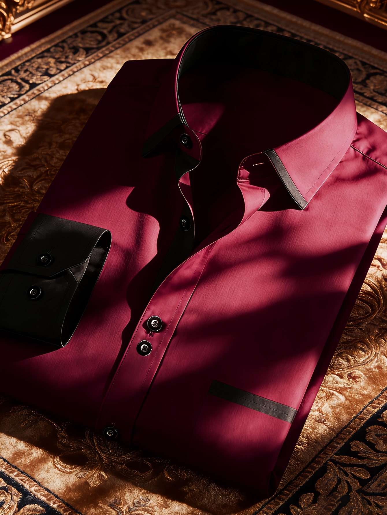 : * Options * - * Vintage Style *'s Spring/Autumn Long-Sleeve Button-  Shirt, Business Casual Formal Shirt *'s Top