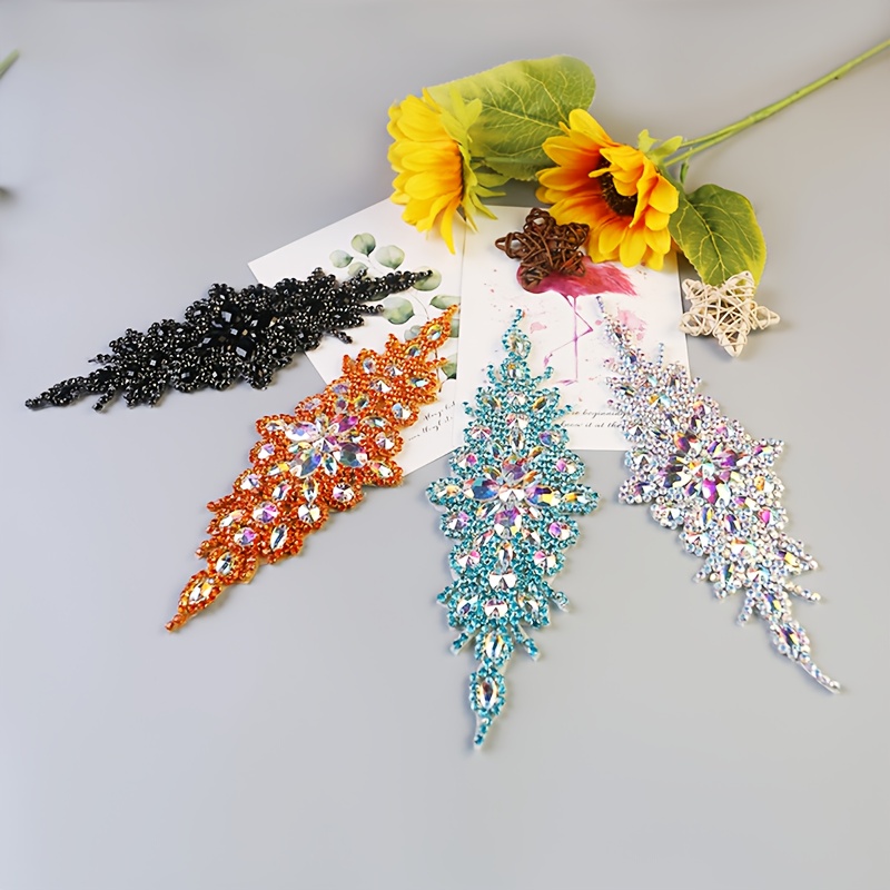High-Grade Rhinestone Decal Bride Waist Seal Adhesive Patch