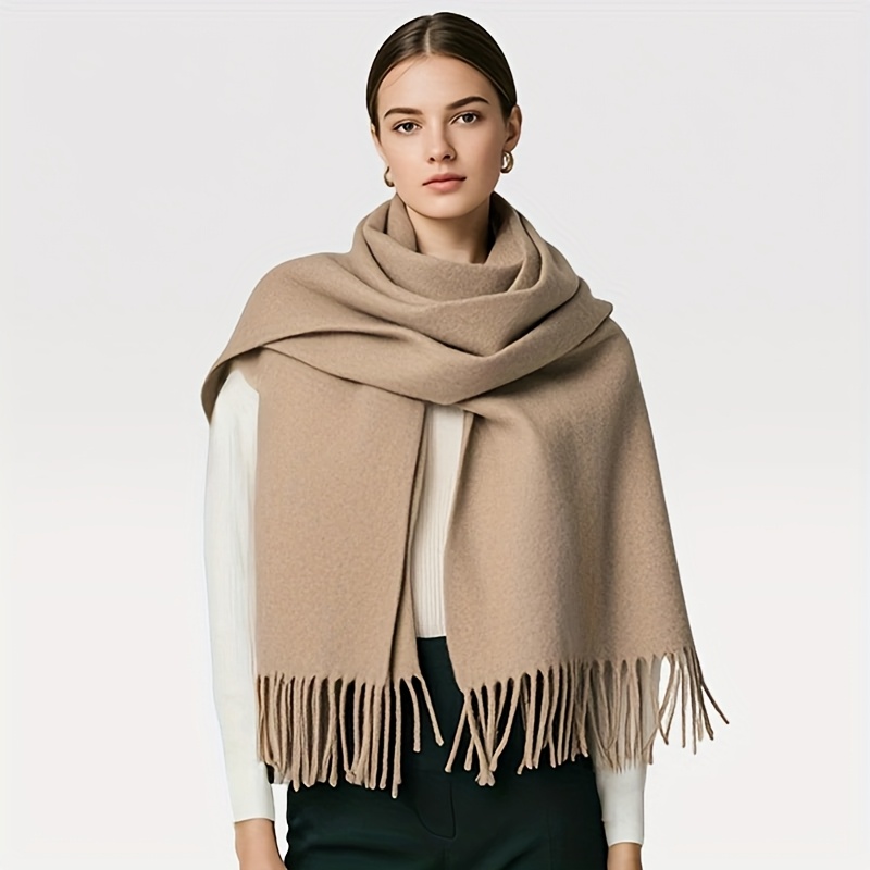 78.74inch*27.56inch/74.8inch*12.99inch Wool Scarf, Warm, Thickened And Enlarged, Shawl, Christmas Gift, Birthday Gift