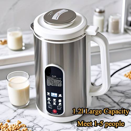 40 58oz stainless steel soybean milk machine multi function nut milk soup juice machine with automatic cleaning 24 hour timer intelligent touch control 1200ml container capacity 2200 rpm motor speed 800w power 110v soybean milk machine